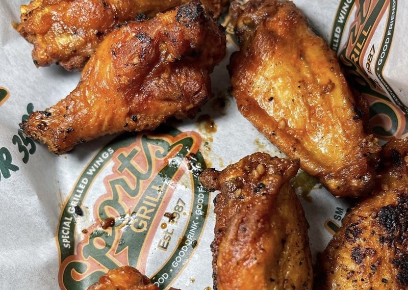 Sports Grill makes some of the best chicken wings in Miami.