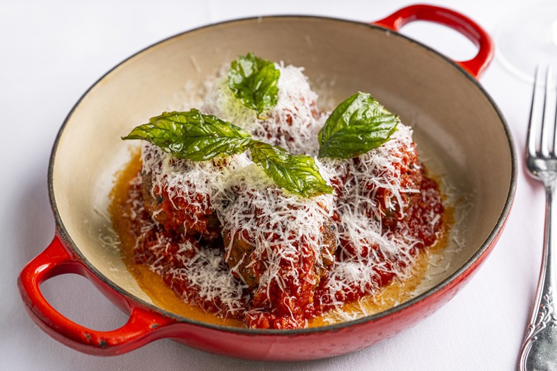 The "Mario's Meatballs" dish is a hit at Carbone in South Beach.