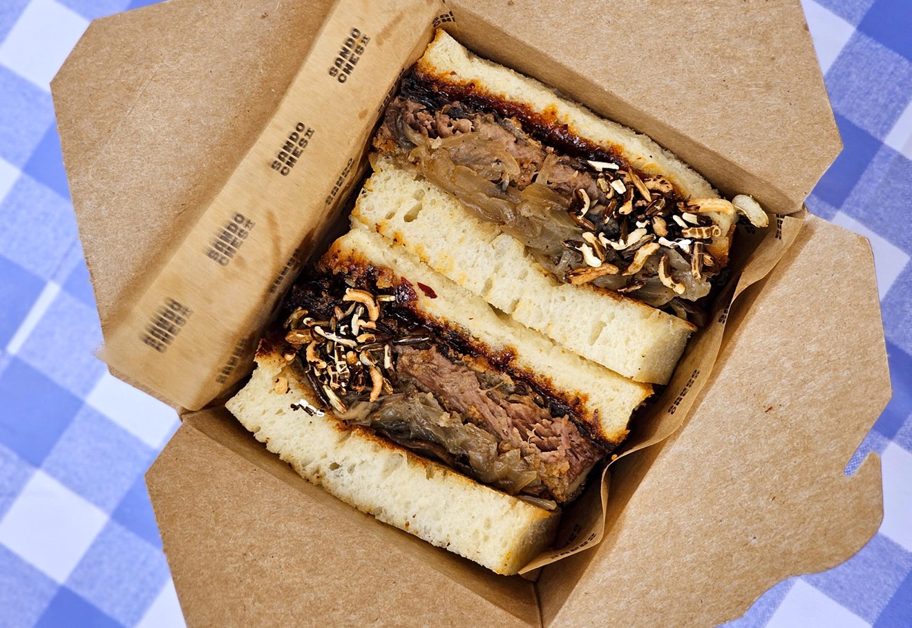 Sandoches offers Latin- and Japanese-inspired katsu sandwiches at Smorgasburg Miami.