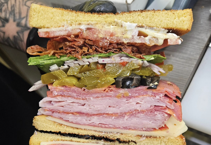 Image: a sandwich