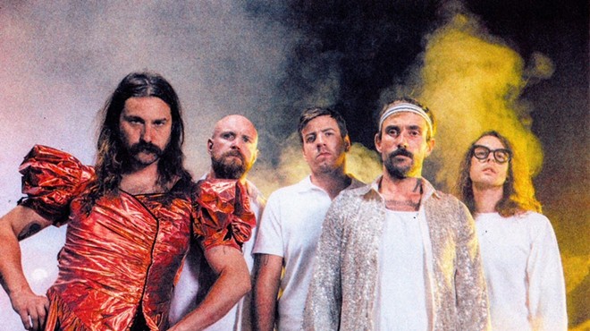 Portrait of the five members of Idles