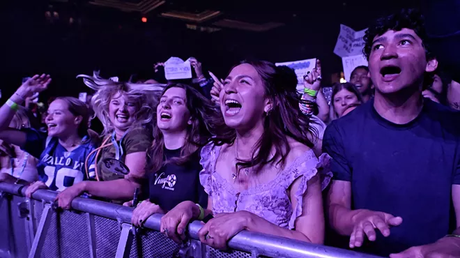 Audience members at the Wallows' show at War Memorial Auditorium