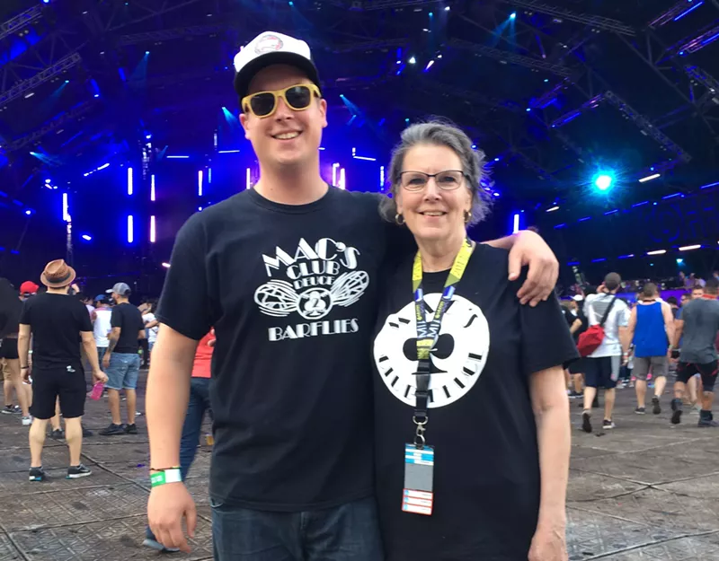 Image: Thomas Marshall and his mom Pam McGhee at Ultra last weekend.