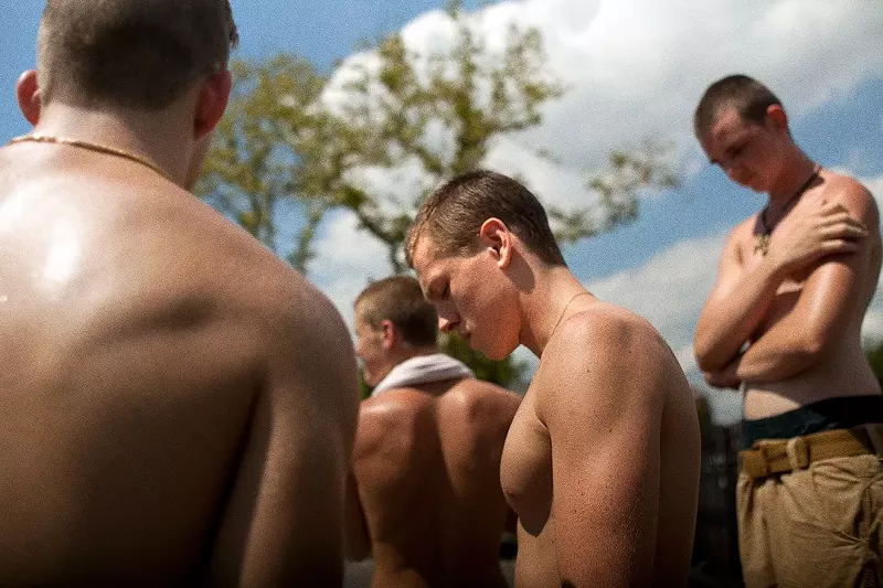 Image: In Beach Rats, Harris Dickinson (middle) plays Frankie, a 19-year-old guy in Brooklyn who seemingly just wants to be one of the bros.