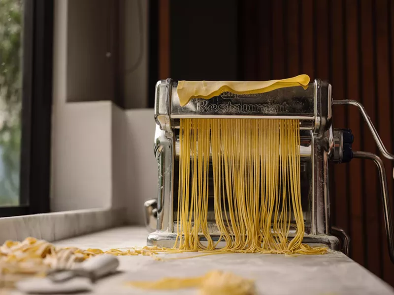 Image: pasta being made