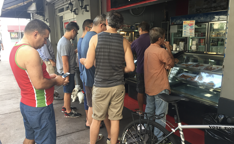 Image: La Licuadora opened up Monday morning to feed hungry locals downtown.