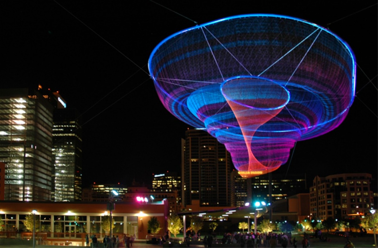 A giant levitating sculpture, like this one in Phoenix, might soon come to the Magic City.
