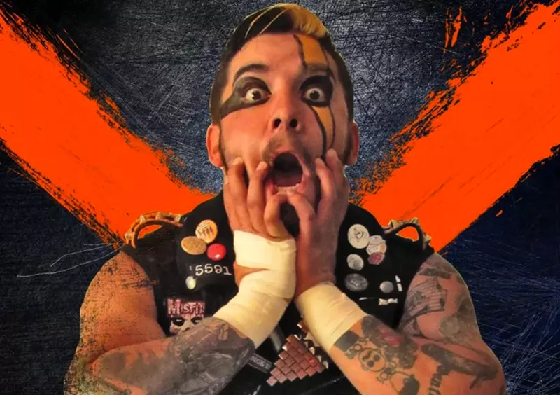 Image: Jude Mackenzie, Vincent Dombrowski's wrestling alter ego.