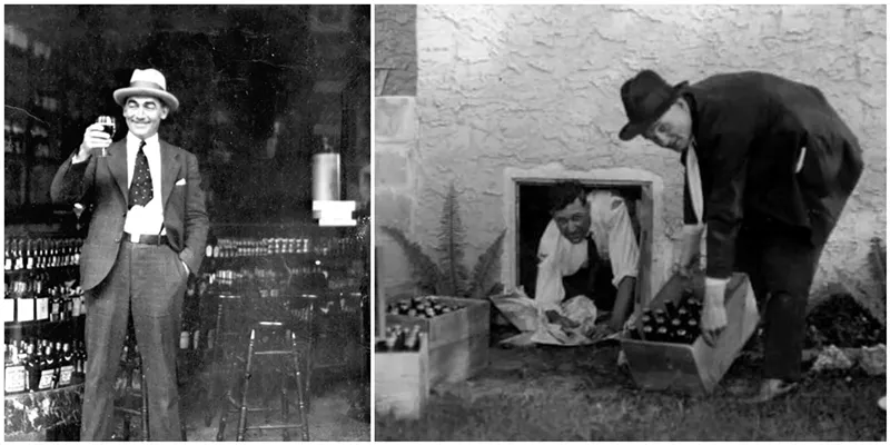 Image: While local and federal regulations banned the sale and consumption of alcohol, most of Miami largely ignored the law.