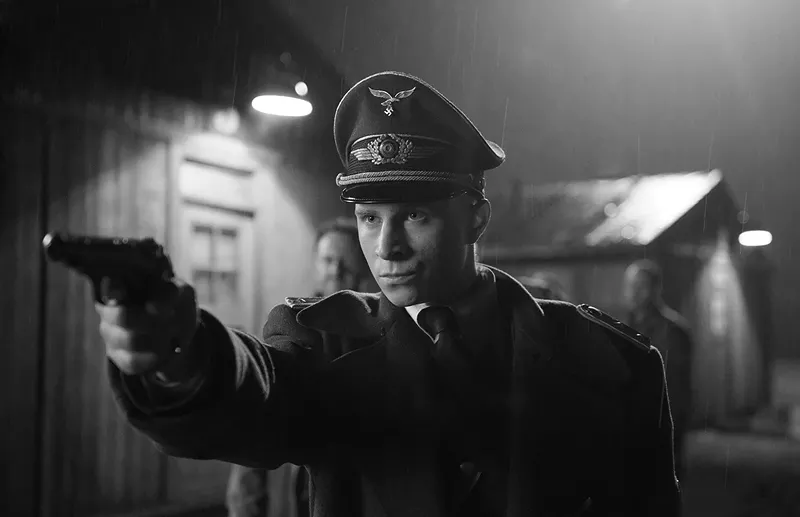 Image: Max Hubacher portrays Willi Herold, a German WWII deserter who found a decorated captain’s uniform and transformed himself from hunted soldier to marauding punisher, in director Robert Schwentke's The Captain.
