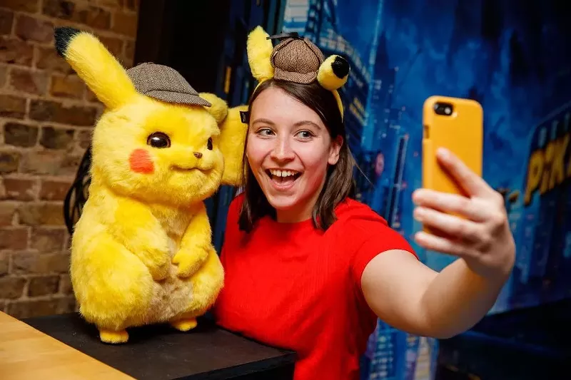 Image: Take selfies with Pikachu.