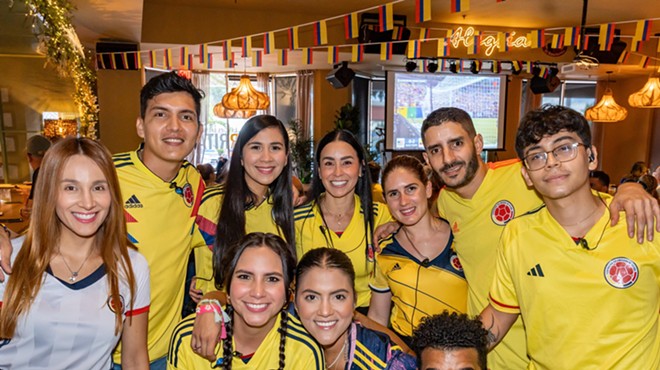 Colombian soccer fans