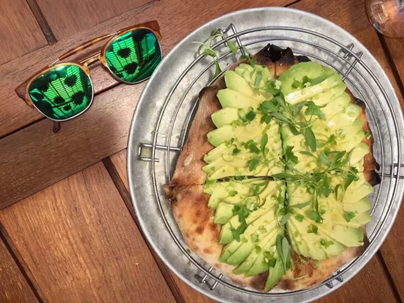 Image: Avocado pizza