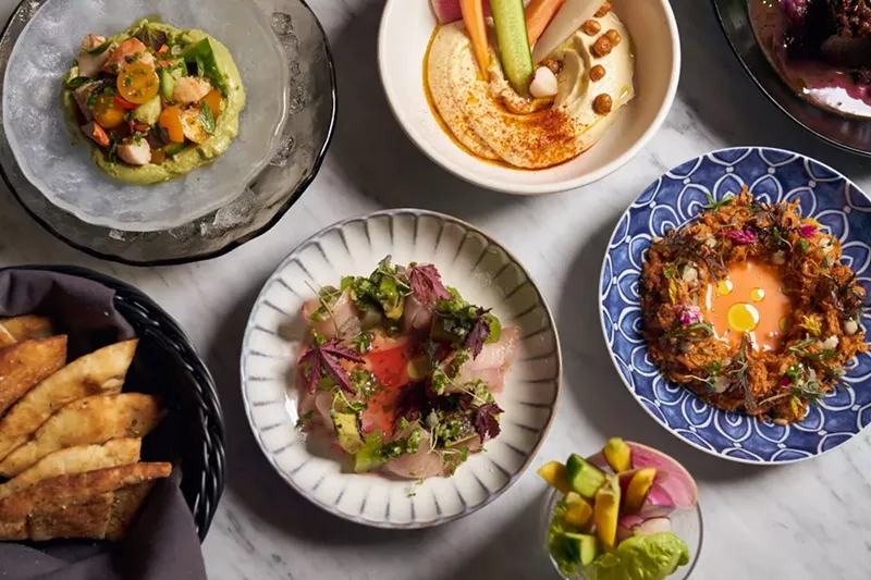 Image: Festive Mediterranean dishes at Aba