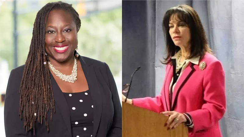 Image: ACLU Florida's deputy director, Melba Pearson; Miami-Dade State Attorney Katherine Fernandez Rundle