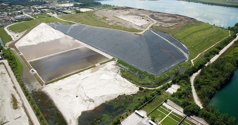 Aerial photo of the Medley landfill