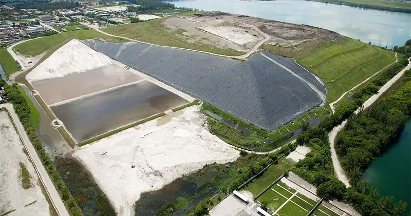 Image: Aerial photo of the Medley landfill