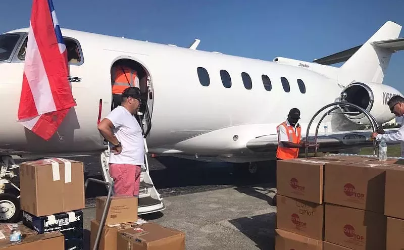 Image: After Trump's Visit to Puerto Rico, Miami Hurricane Relief Efforts Push Forward