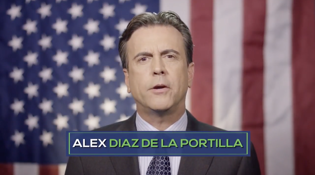The scuffle at the public housing complex is the latest scandal in Alex Diaz de la Portilla's campaign.