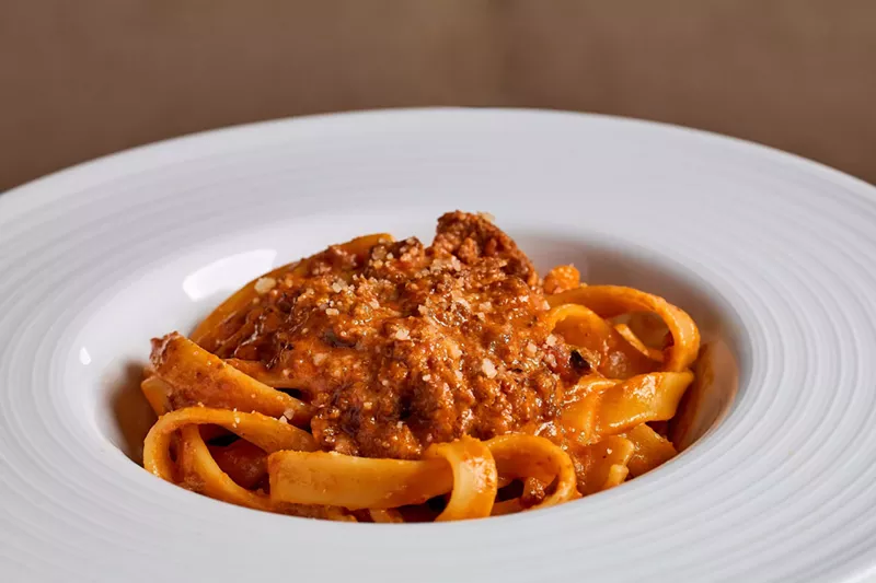 Image: a bowl of pasta