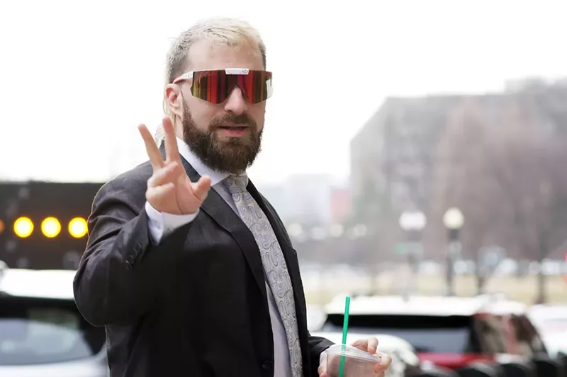 Image: Anthime Gionet, AKA Baked Alaska, livestreamed himself inside the U.S. Capitol during the January 6 riot.