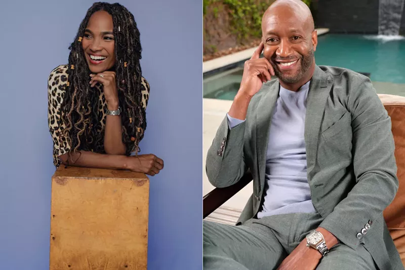 Image: Portrait shots of Nicole and Jeff Friday