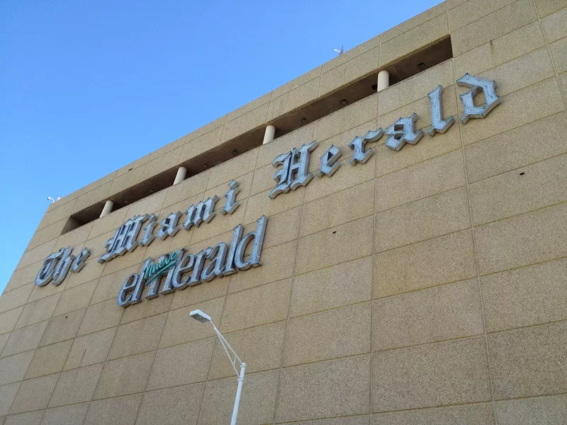 Image: The old Miami Herald headquarters was demolished in 2015.