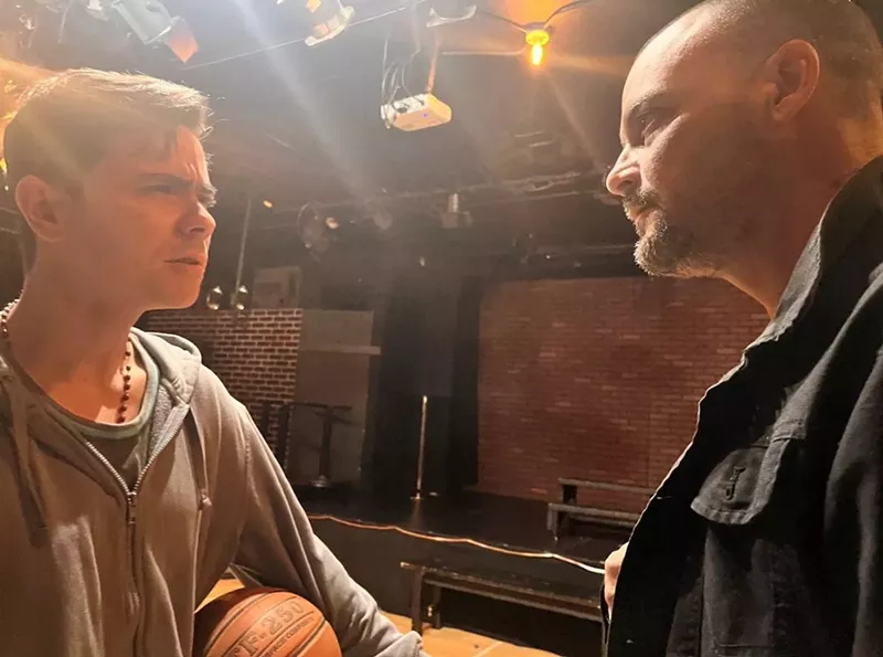 Image: Daniel Romero and Ariel Texidó in Sergio Blanco’s play Tebas Land