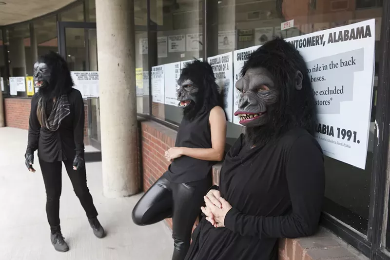 Image: Guerrilla Girls' billboards will be displayed at Fair.