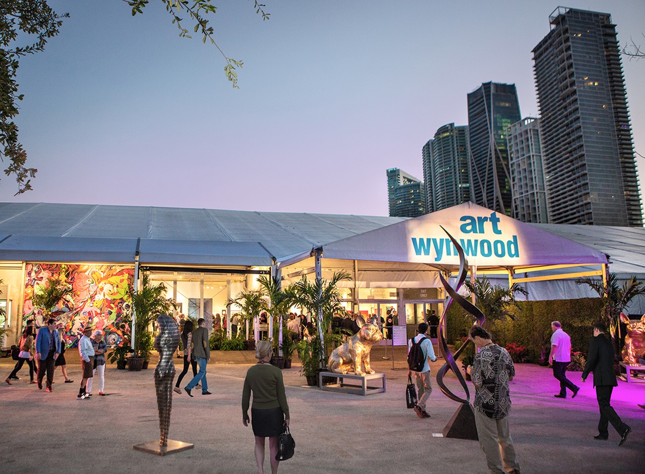The entrance to the Art Wynwood fair at One Herald Plaza.