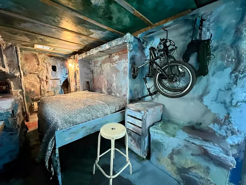 Image: Jillian Mayer's nearly completed "Low Res" mobile bunker/sculpture installation was reported stolen from Islamorada over Labor Day weekend.