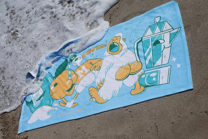 Image: Towel designed by Brian Butler