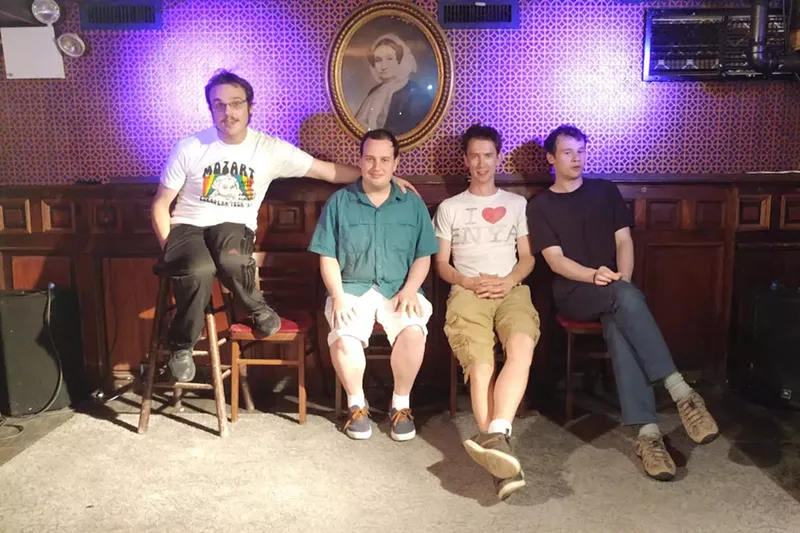 Image: From left: New Michael Ingemi, Ethan Finlan, Noah Britton, and Jack Hanke