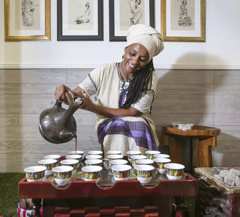 Image: Abeba Laboy roasts and brews Ethiopian coffee. See more photos from Awash here.