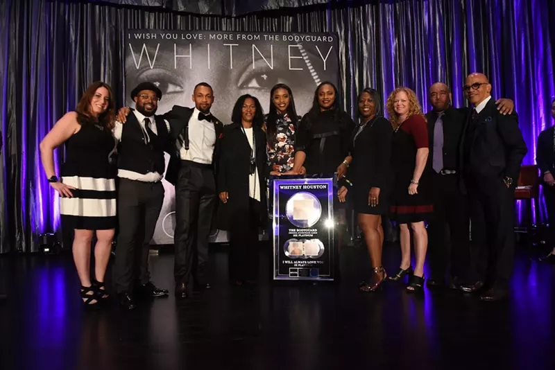 Image: Music industry executives and representatives of Whitney Houston's estate came together to celebrate the music legend.