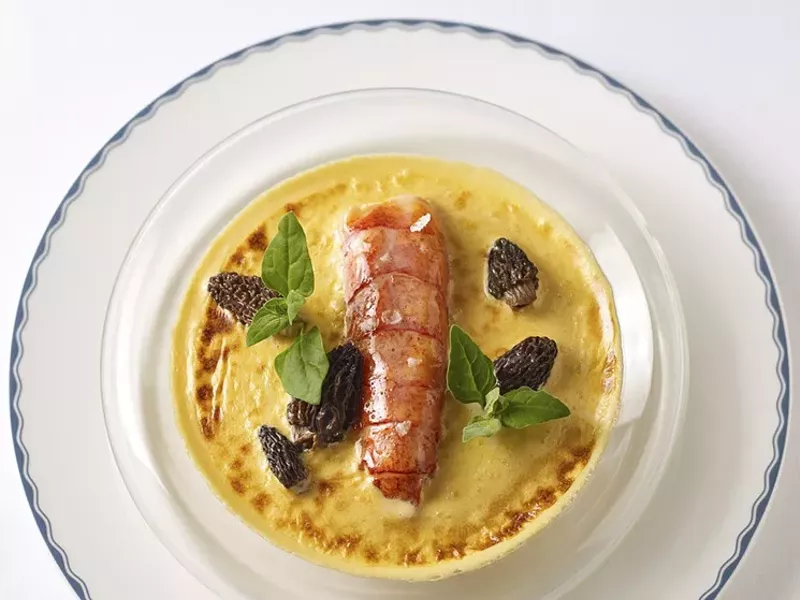 Image: The Surf Club Restaurant's lobster thermidor.