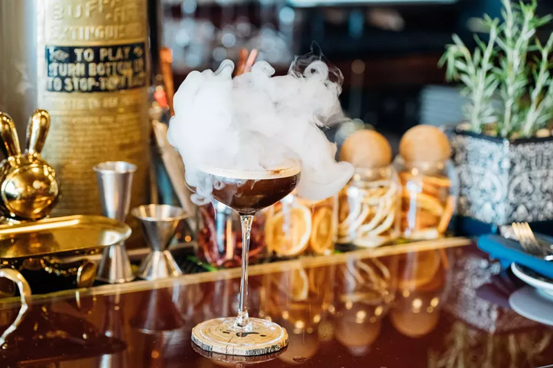 Image: A coffee martini on a table