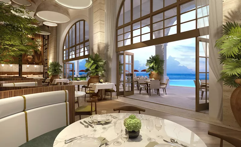 Image: New York City-based Avra Estiatorio will open an oceanfront space at the Acqualina Resort & Residences in Sunny Isles.
