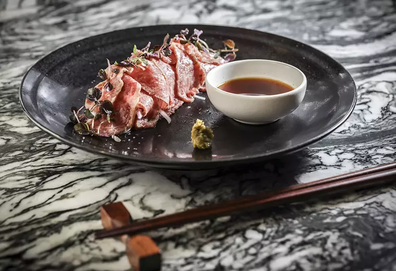 Image: Japanese Wagyu tataki truffle ponzu