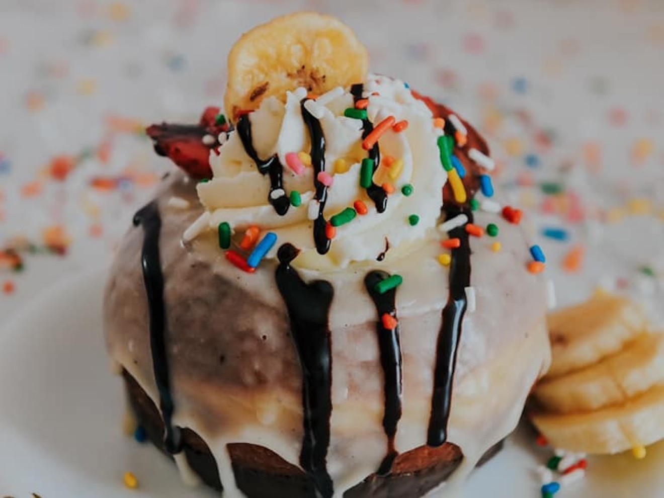 Try the Salty's brand-new banana split doughnut.