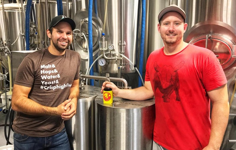 Beat Culture Brewery cofounders Alan Espino and head brewer Erik Durr.