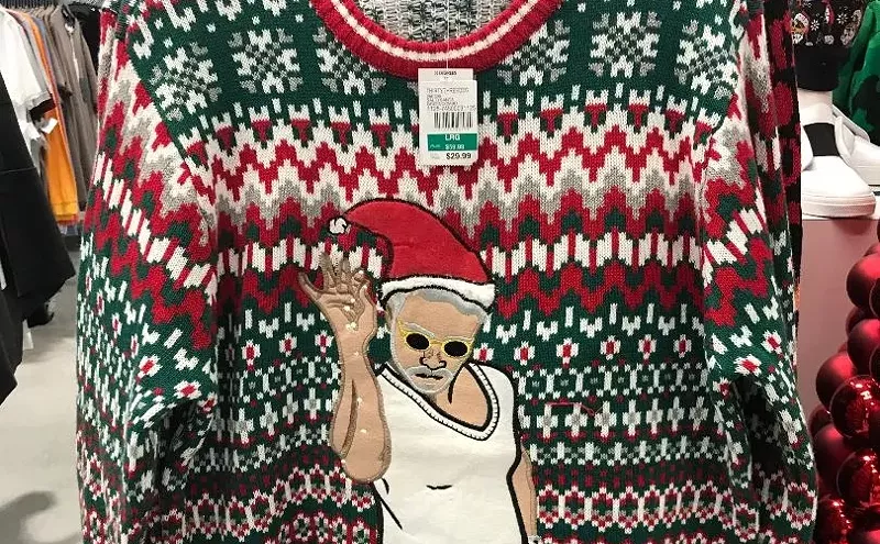 Image: Behold the Salt Bae Ugly Christmas Sweater and Other Christmas Gifts for Foodies