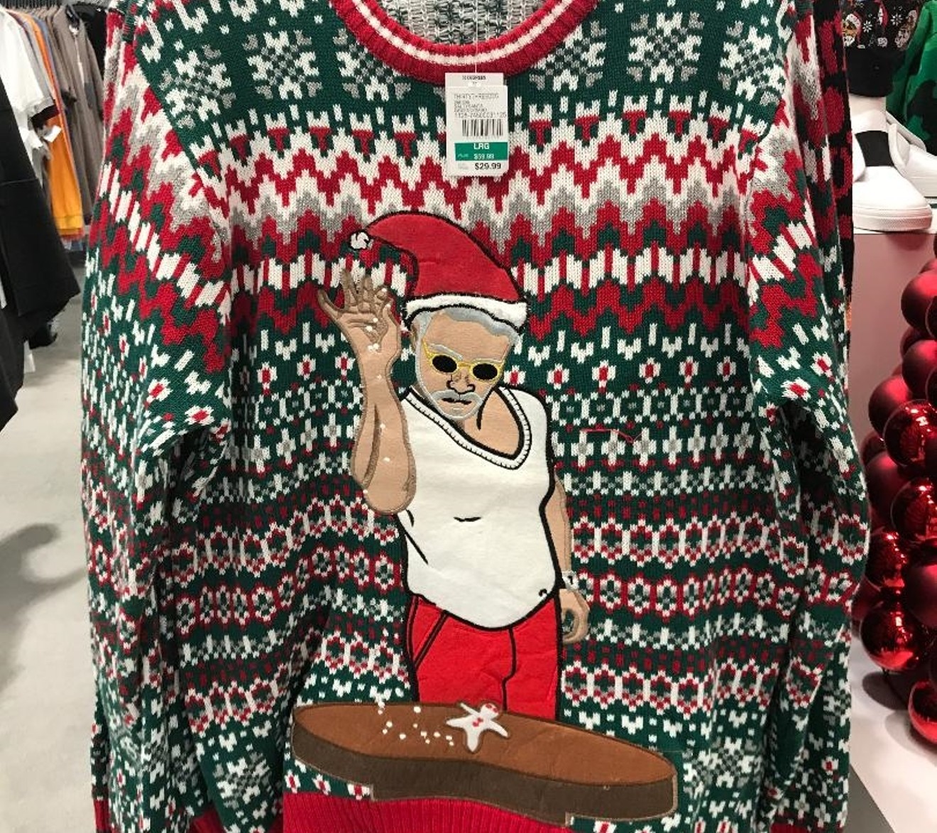Behold the ugliest ugly sweater
