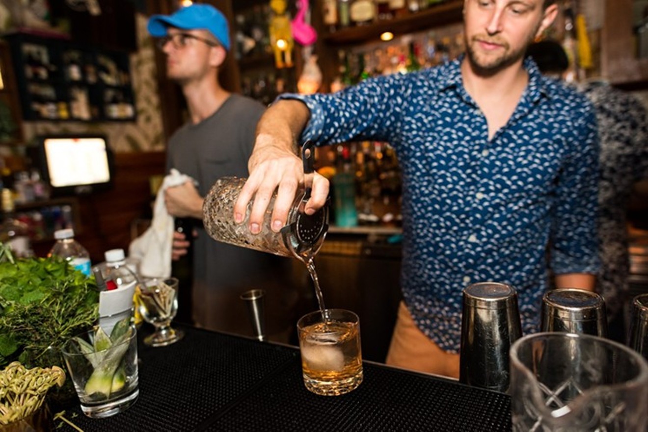 Unwind with a handcrafted cocktail at the Broken Shaker.