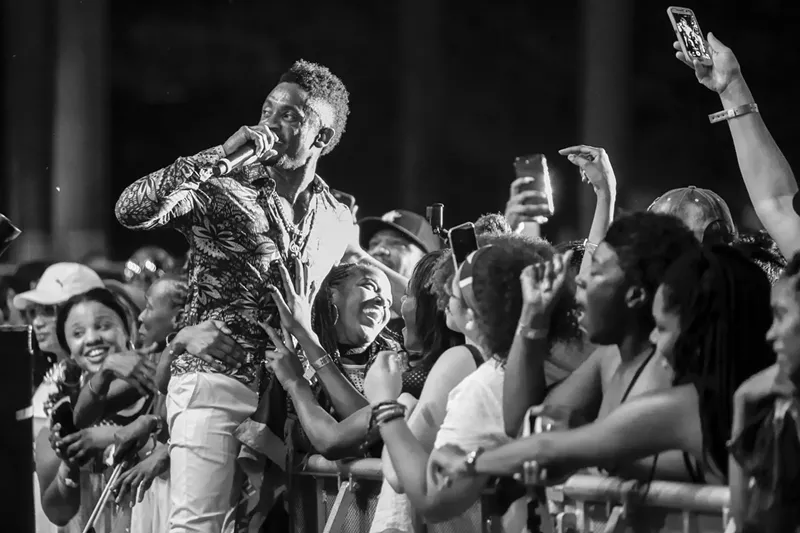Image: Christopher Martin works the crowd at Best of the Best 2018.