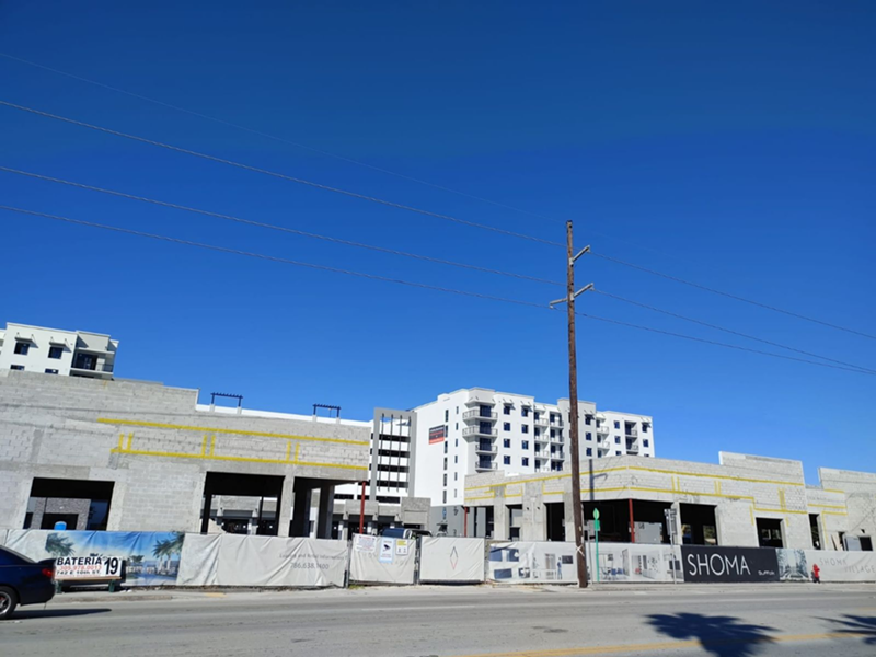 Shoma Village is an eight-story "luxury" apartment complex under construction in East Hialeah.