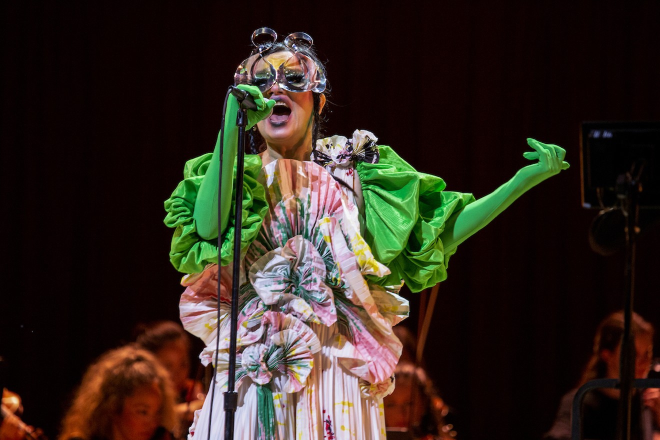 Björk made her Miami live debut at the Adrienne Arsht Center for the Performing Arts on Sunday, February 13.