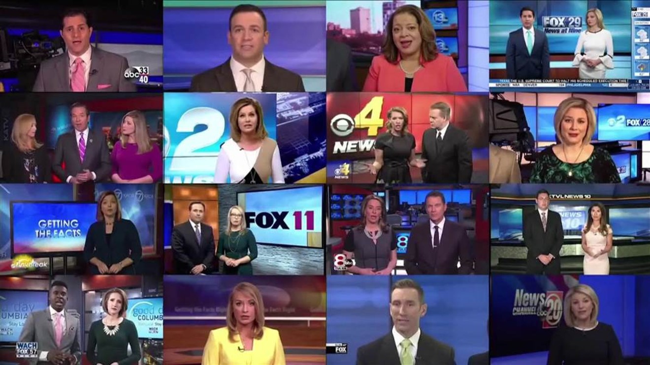 Sinclair Broadcast Group news anchor script is a game played by all large media corporations.