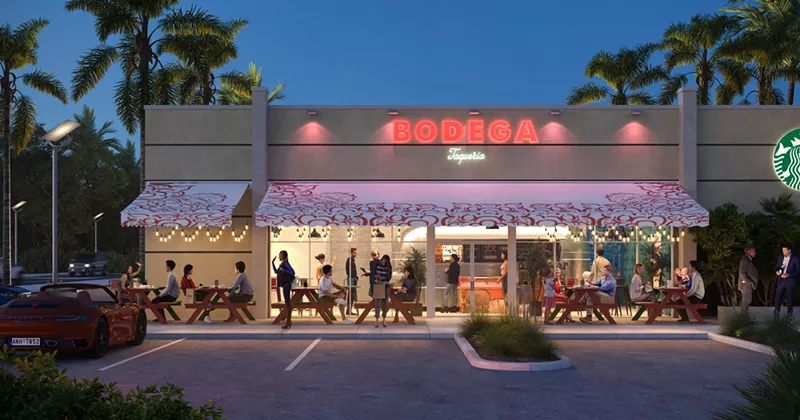 Image: Bodega's new taqueria-only concept in Aventura boasts an industrial vibe along with tacos and margaritas.