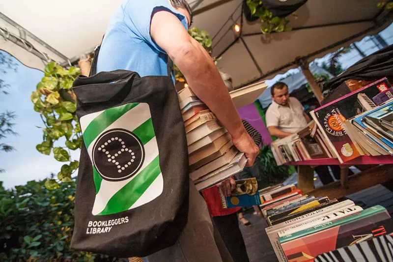Image: Bookleggers Library's philosophy is that everyone gets one free book.